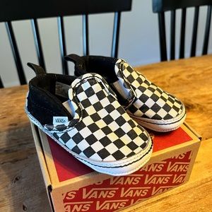 Toddler Vans Slip-On V Crib Checker Shoe - size 4